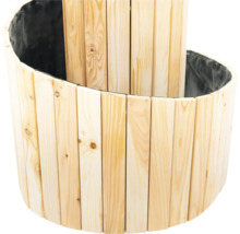 Jardinière surélevée en bois avec film
