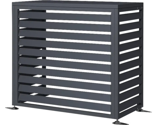 Klimaanlagenverkleidung mit horizontalen Lamellen für den Außenbereich