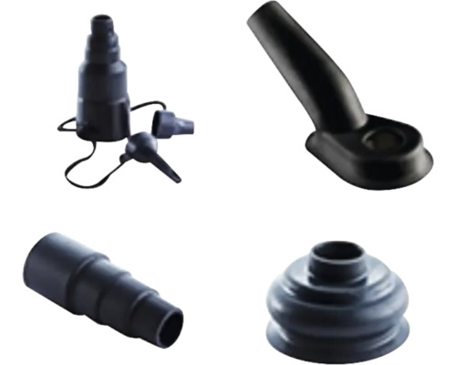 Verschiedene Geräteanschlüsse für Staubsauger