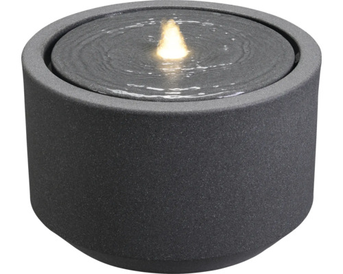 Dekorativer Zimmerbrunnen mit Wasserspiel und Beleuchtung