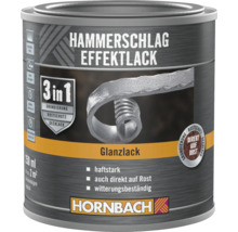 HORNBACH Hammerschlaglack Effektlack 3in1 glänzend schwarz 250 ml