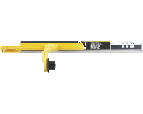 Coupe-verre avec poignée jaune et molette noire