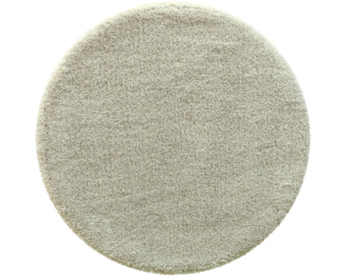 Tapis Shaggy Wellness argent rond Ø 80 cm