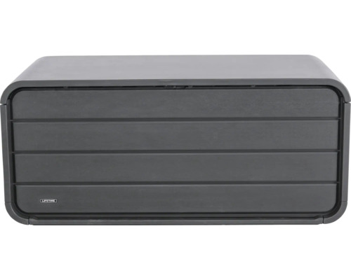 Caisse de rangement & pour coussins Lifetime 147,1 x 72 x 63,6 cm plastique anthracite Boîte de rangement avec couvercle