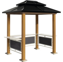 Pavillon avec toit et comptoir