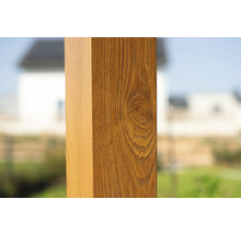 Poteau en bois avec grain