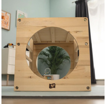 Arche d''escalade en bois avec ouvertures rondes pour enfants