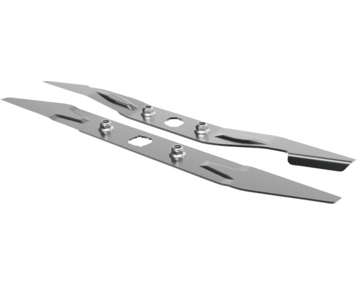 Zwei Rasenmähermesser