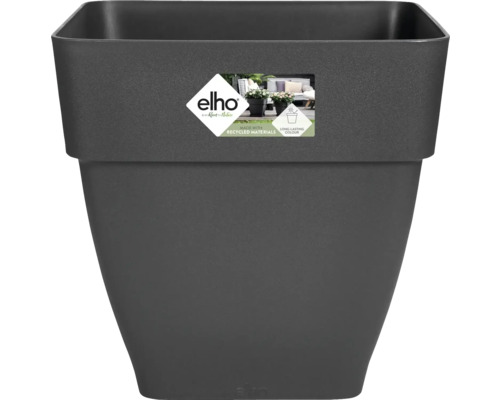 Blumentopf Elho Vibia Kunststoff 36 x 36,4 x 35,6 cm eckig schwarz