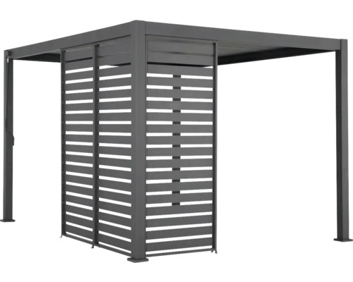 Pavillon avec paroi à lamelles