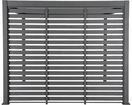 Paroi latérale de pergola avec lamelles horizontales