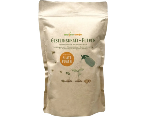 Meine Ernte Gesteinskraft Poudre pour lutter contre les parasites, fortifier les plantes et améliorer le sol en sac