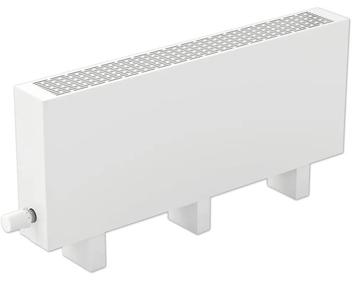 Licon Heat Standkonvektor KORALINE Basic LKB H 600 x L 3000 x T 180 mm weiß Heizkörper mit Thermostat zur Raumbeheizung
