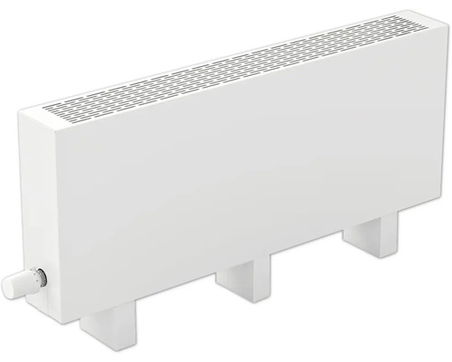 Licon Heat Standkonvektor KORALINE Basic LKB H 600 x L 3000 x T 230 mm weiß Weißer Heizkörper mit Thermostatventil zur Raumheizung