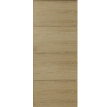 Porte en bois avec rainures horizontales