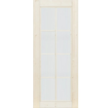 Porte en bois avec huit panneaux et remplissage