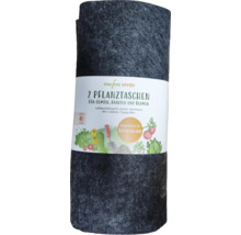 Rouleau avec deux sacs de plantation pour légumes, herbes et fleurs, perméable à l''air pour une forte croissance, fabriqué en Allemagne