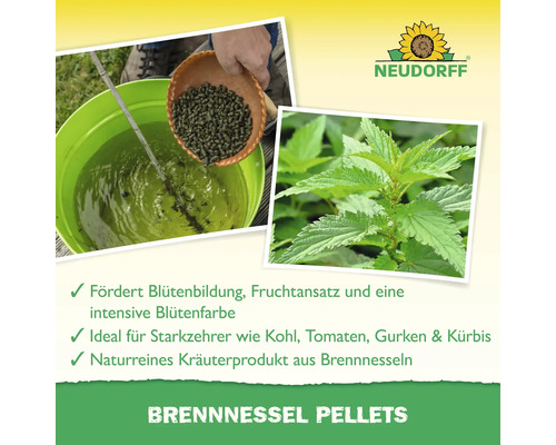 Neudorff Brennnessel Pellets Anwendung und Brennnessel im Garten