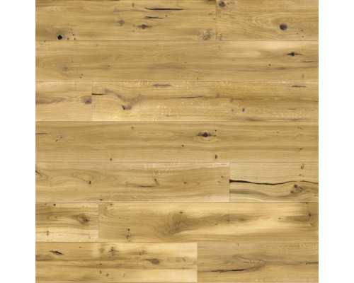 Verlegte Holzdielen aus Eiche