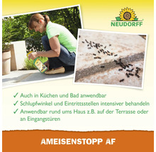 Application de Neudorff Ameisenstopp AF pour lutter contre les fourmis dans la maison et le jardin, Logo Neudorff