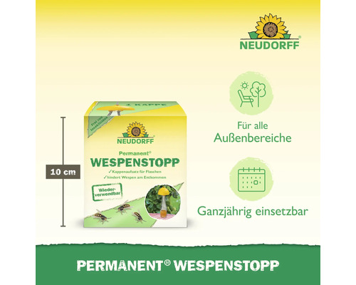 Neudorff Wespenstopp, Höhe 10 cm, für alle Außenbereiche geeignet und ganzjährig einsetzbar