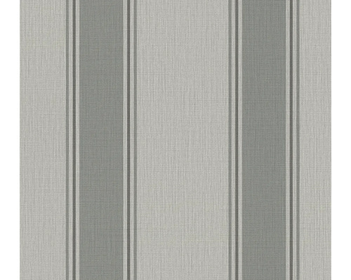 Papier peint intissé 39983-3 rayures maison de campagne gris Papier peint à rayures