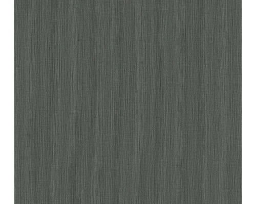 Papier peint intissé 39986-1 structure uni gris foncé Papier peint textile gris à structure fine