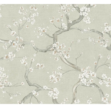 Papier peint avec motif de fleurs de cerisier