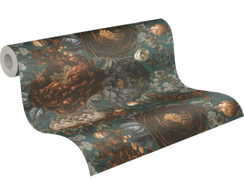 Rouleau de papier peint avec motif floral