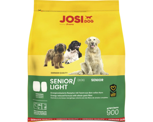 Josera JosiDog Senior Light nourriture sèche pour chiens en sac de 900 grammes