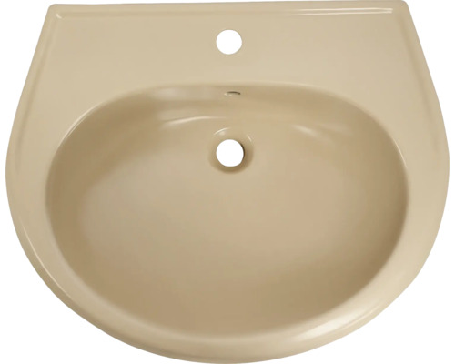 Vasque en céramique avec trou de robinet et trop-plein