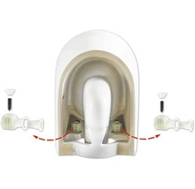 Matériel de fixation pour toilettes