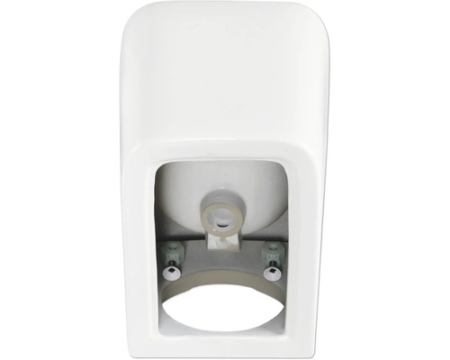 Keramik-WC-Becken zur Wandmontage mit Befestigungsmaterial