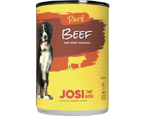 Dose Hundefutter mit Rindfleisch Pate
