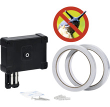 Schneckenbarriere Set mit zwei Rollen Schneckenband, Montagematerial und Gehäuse zur elektrischen Schneckenabwehr