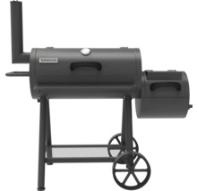 Tenneker Logo auf einem Holzkohlegrill mit Räucherofen