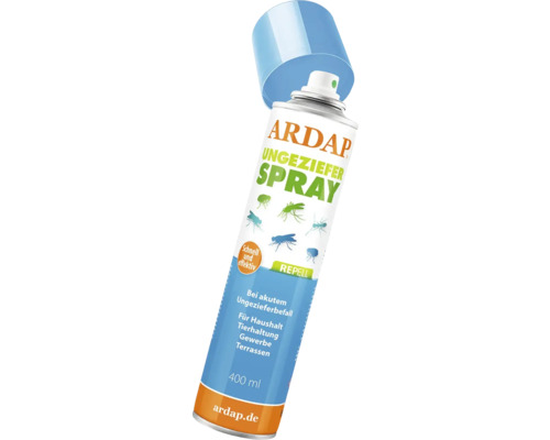 Ungeziefermittel ARDAP Repell Ungezieferspray gegen Fliegen, Flöhe, Ungeziefer, Ameisen, Milben, Spinnen im Haushalt, Tierhaltung, Terrassen 400 ml Ungeziefermittel ARDAP Repell Ungezieferspray gegen Fliegen, Flöhe, Ungeziefer, Ameisen, Milben, Spinnen im Haushalt, Tierhaltung, Terrassen 400 ml