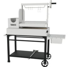 Tenneker Holzkohlegrillwagen mit Grillrost, Ablage und Rädern