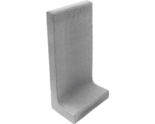 Pierre d'angle en L gris 40 cm x 7 cm x 80 cm = profondeur 40 cm Support d''angle en béton