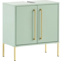 Meuble sous vasque Möbelpartner Sarah lxhxp 57.1x61.2x30.1 cm menthe