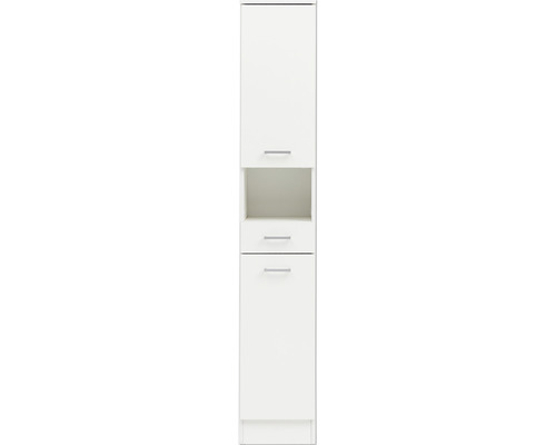 Armoire haute Möbelpartner Lorenz couleur de façade blanc 30,3 x 181,7 x 32 cm
