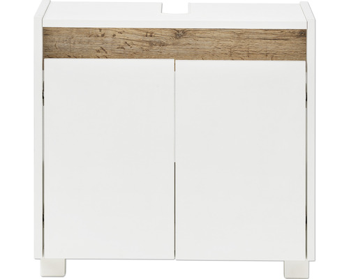 Waschtischunterschrank Möbelpartner Cosmo BxHxT 56,9 x 54,6 cm x 33 cm Frontfarbe weiß