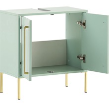 Meuble sous vasque Möbelpartner Sarah lxhxp 57.1x61.2x30.1 cm menthe