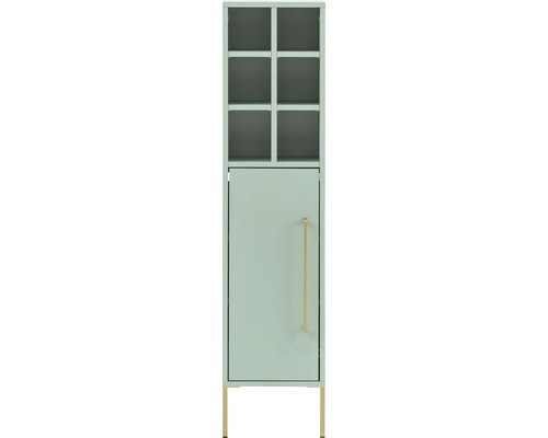 Armoire avec porte, étagères et pieds