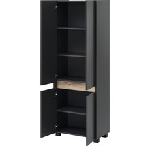 Hochschrank Möbelpartner Cosmo BxHxT 56,9 x 164,5 cm x 33 cm Frontfarbe anthrazit
