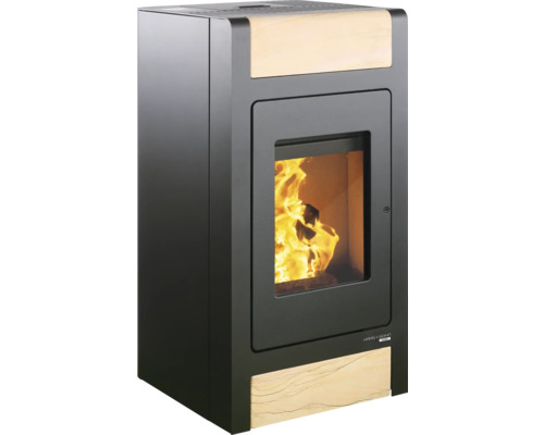 Poêle à pellets Haas & Sohn HSP 2. Stone Woodstone acier noir 8 kW
