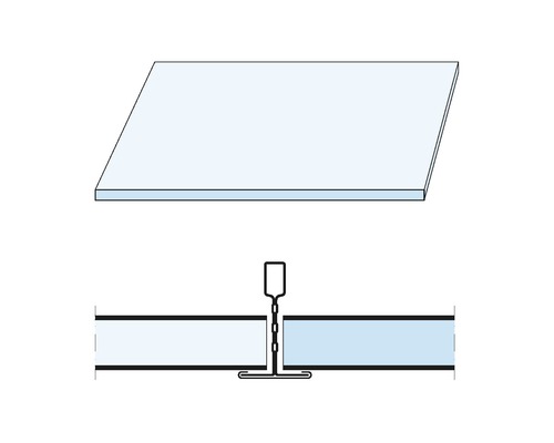 Deckenplattenmontage mit Abhängesystem