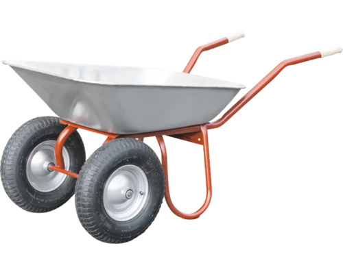 Schubkarre mit zwei Rädern und Stahlwanne