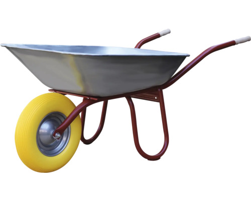 Schubkarre mit Stahlwanne und Luftrad
