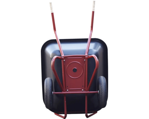 Schubkarre mit zwei Rädern und Stahlrahmen